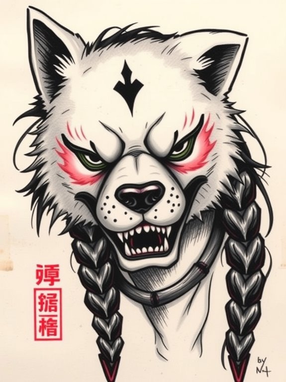 nezuko s unique bamboo tattoo