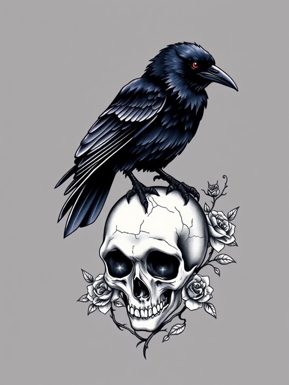 raven and skull symbolism