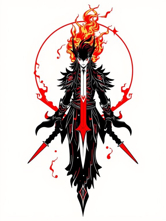 rengoku s flame hashira tattoo