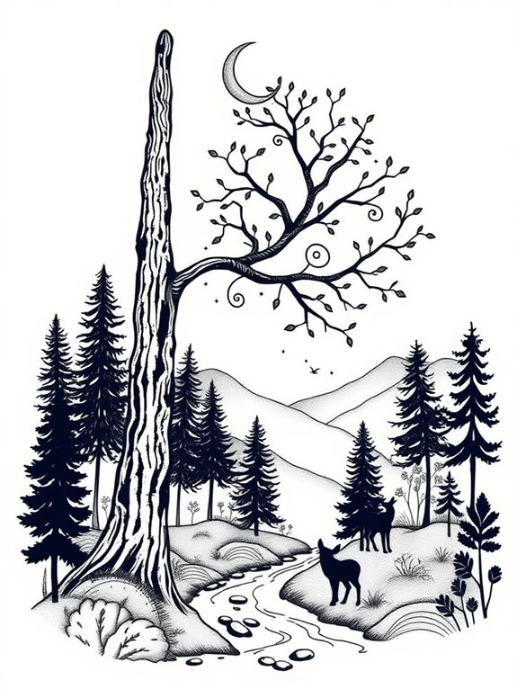 serene woodland tranquility unfolds