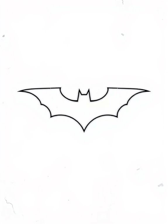 simple batman outline design