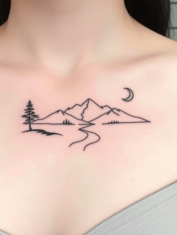 sleek simple tattoo art