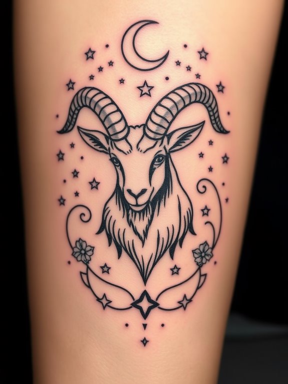 starry capricorn celestial alignment