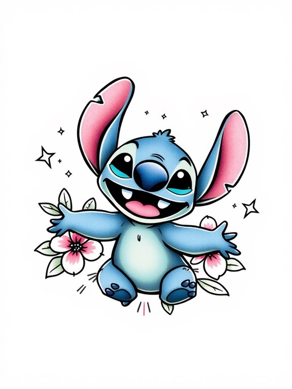 stitch in disney style