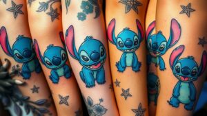 stitch tattoos for disney fans