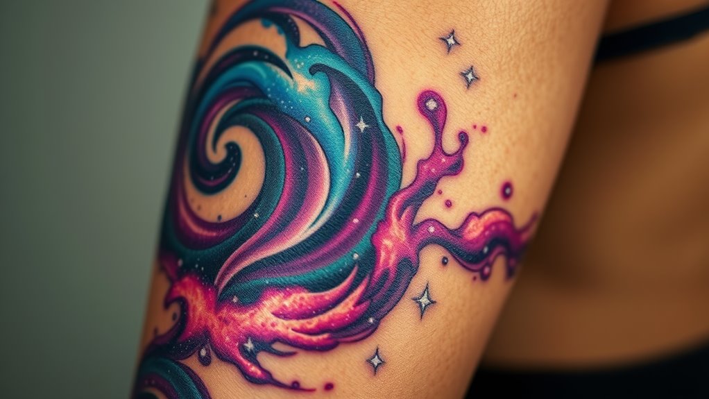 15 Cosmic Galaxy Tattoos That Are Absolutely Out of This World!