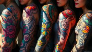 stunning stained glass tattoos