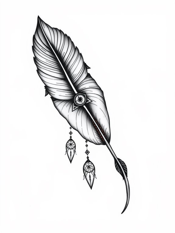 symbolism of feather tattoos