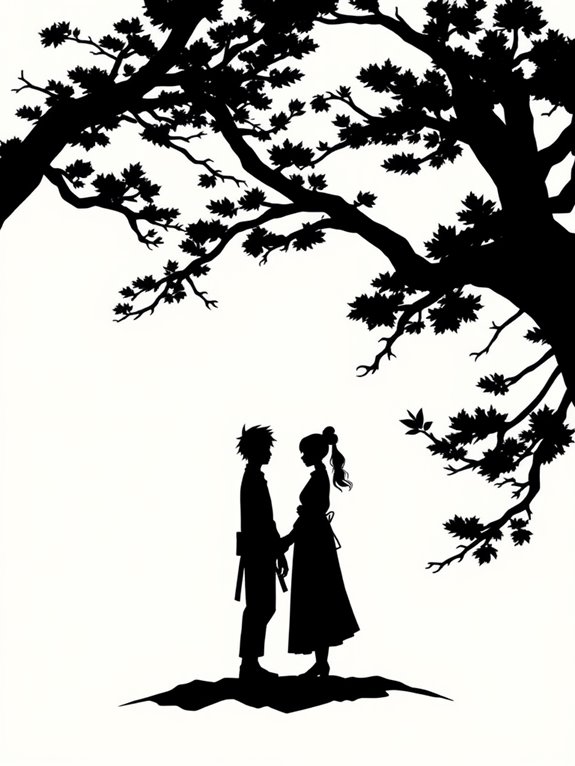 tanjiro and nezuko silhouette