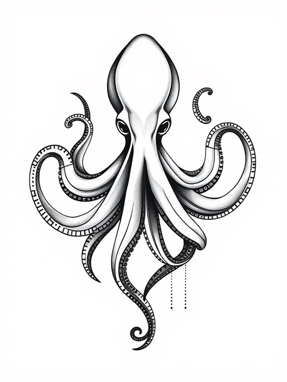unique cephalopod artistic expression
