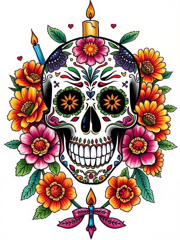 vibrant day of the dead