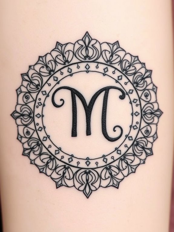 virgo mandala symbol design