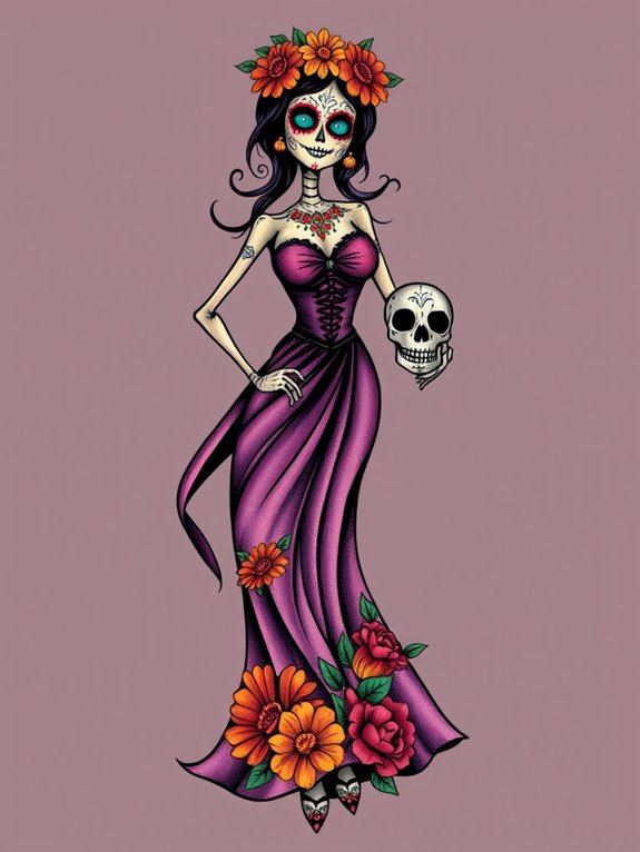 whimsical catrina figurines collection