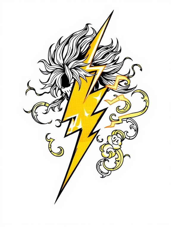 zenitsu s lightning bolt tattoo