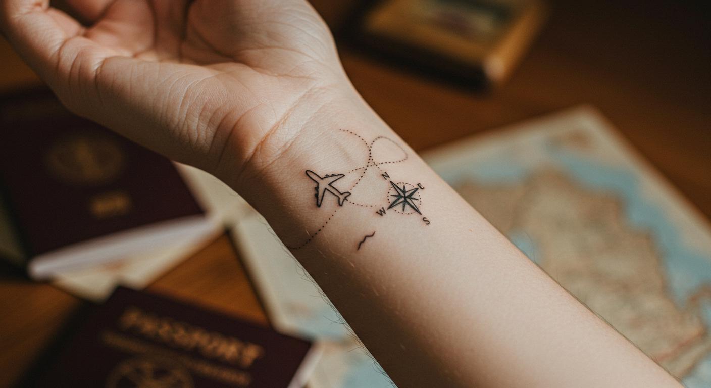 27 Bold Minimalist Travel Tattoo Ideas to Spark Wanderlust