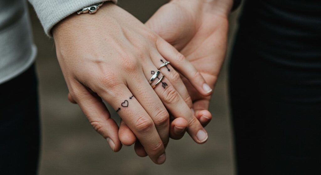 27 Bold Couple Minimalist Tattoo Ideas to Spark Connection