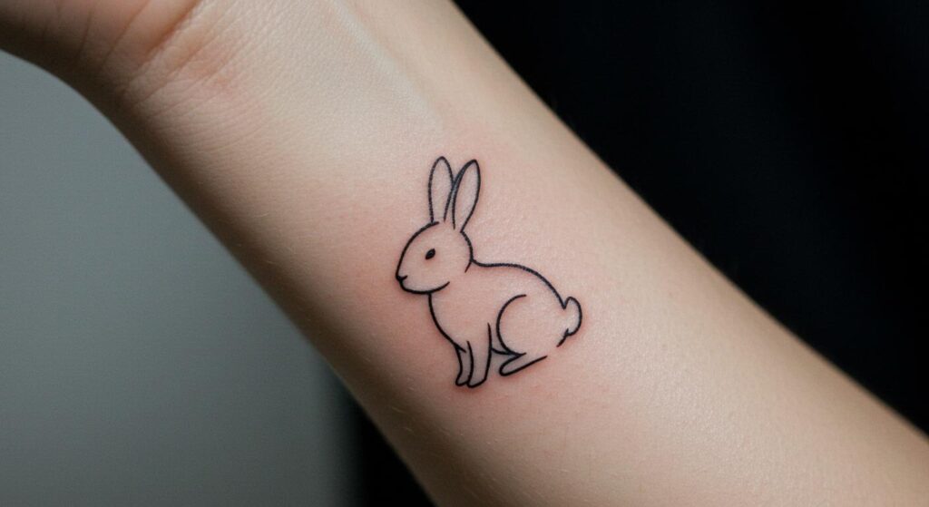 27 Stunning Minimalist Bunny Tattoo Ideas to Inspire You