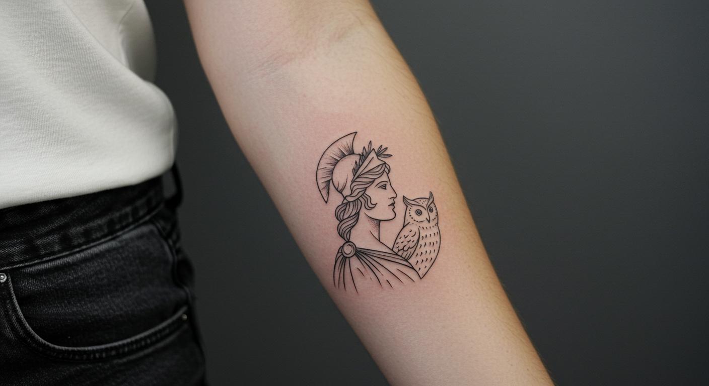 27 Striking Athena Tattoo Ideas for Timeless Empowerment