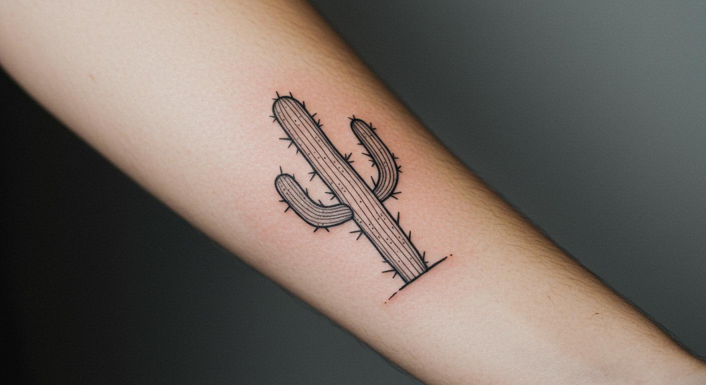 27 Striking Cactus Tattoo Ideas to Inspire Minimalist Style