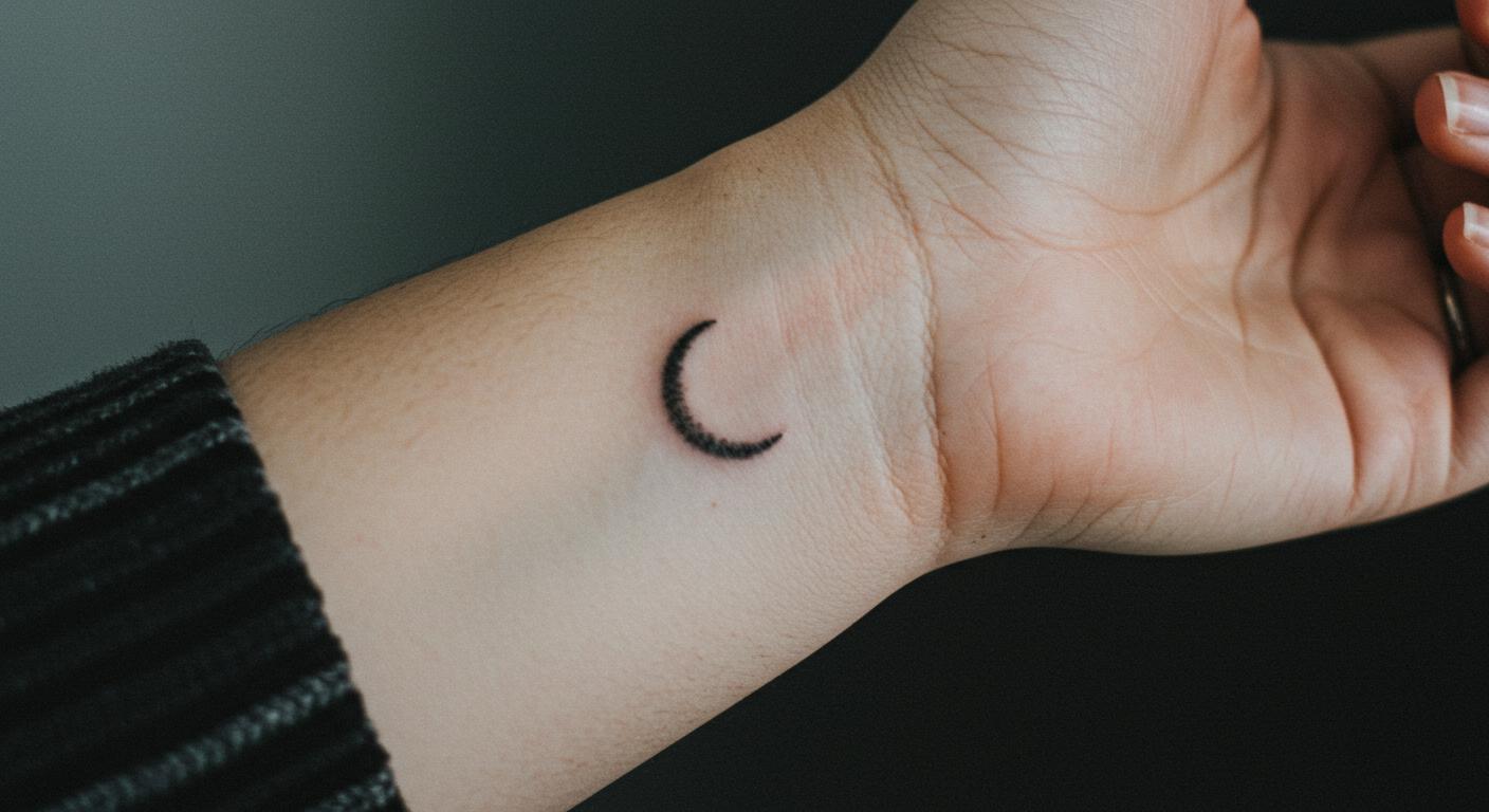 27 Stunning Moon Tattoo Minimalist Ideas for Timeless Style