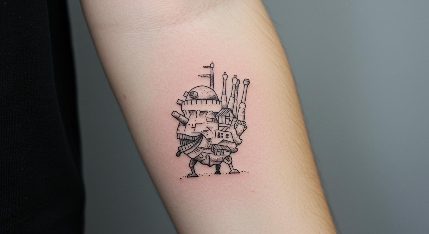 27 Stunning Howl’s Moving Castle Tattoo Ideas for Timeless Charm