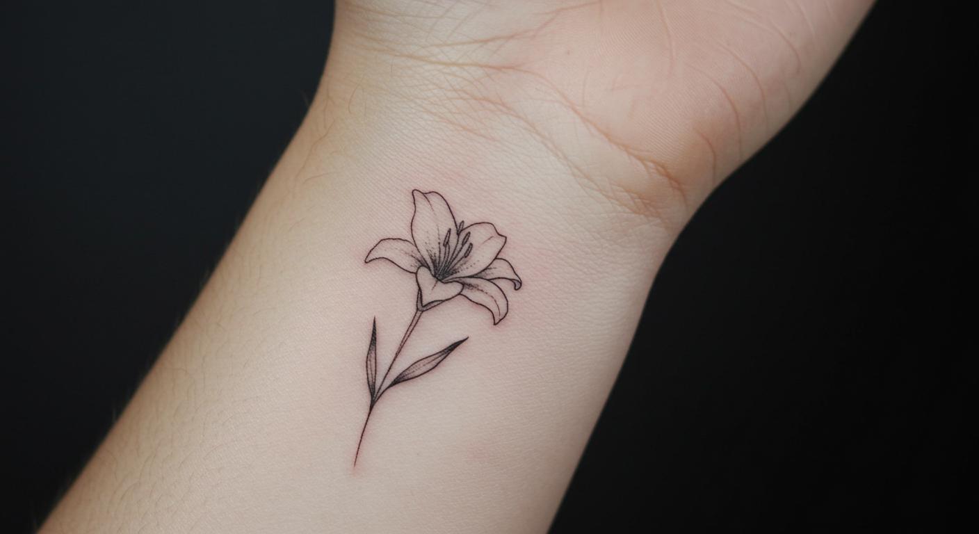 27 Stunning Minimalist Lily Tattoo Ideas for Timeless Elegance