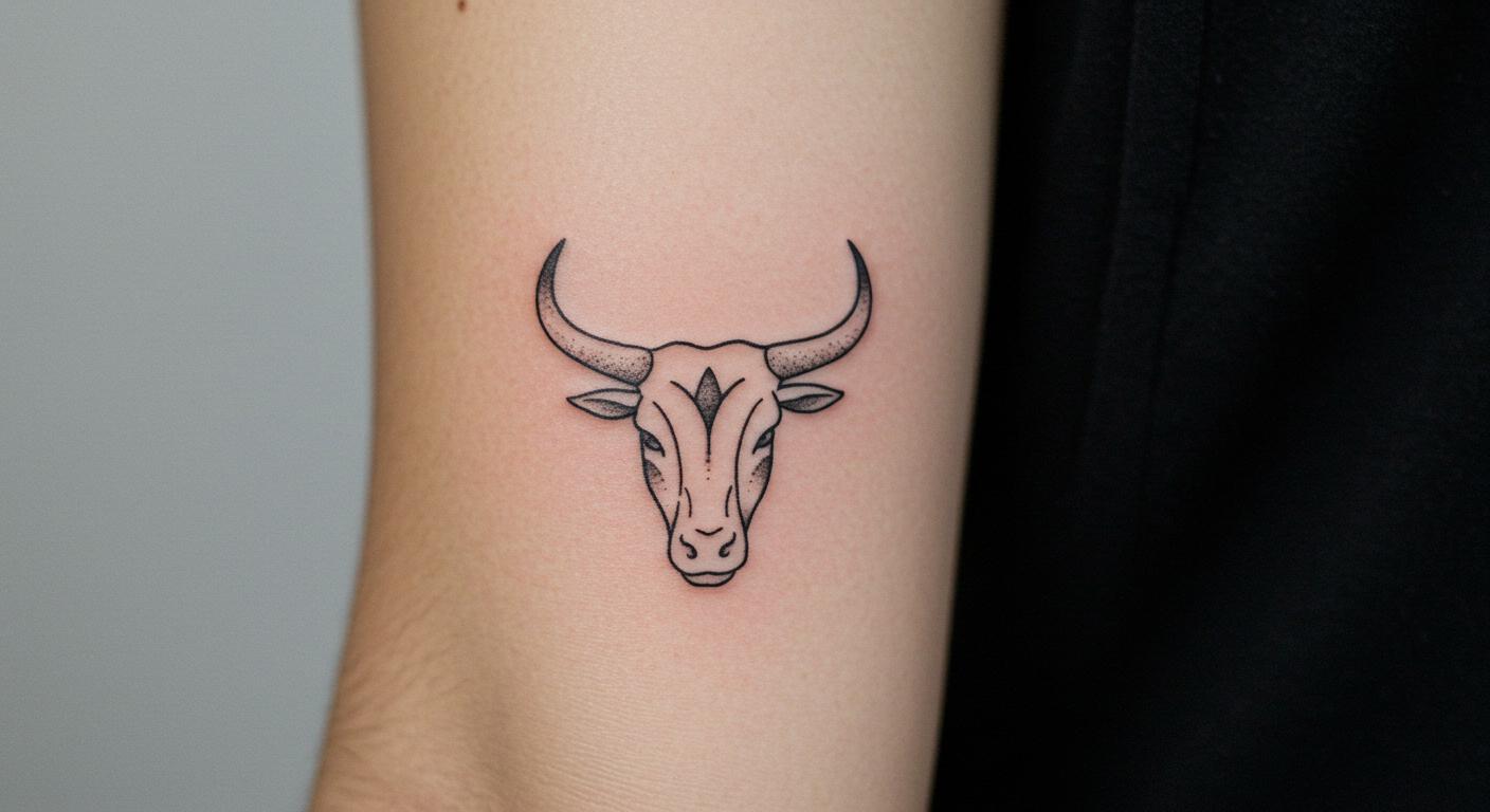 27 Striking Taurus Minimalist Tattoo Ideas for Timeless Style