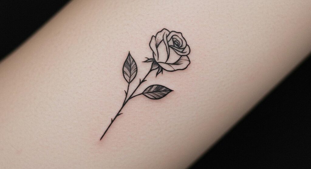 27 Stunning Minimalist Rose Tattoo Ideas That Spark Confidence