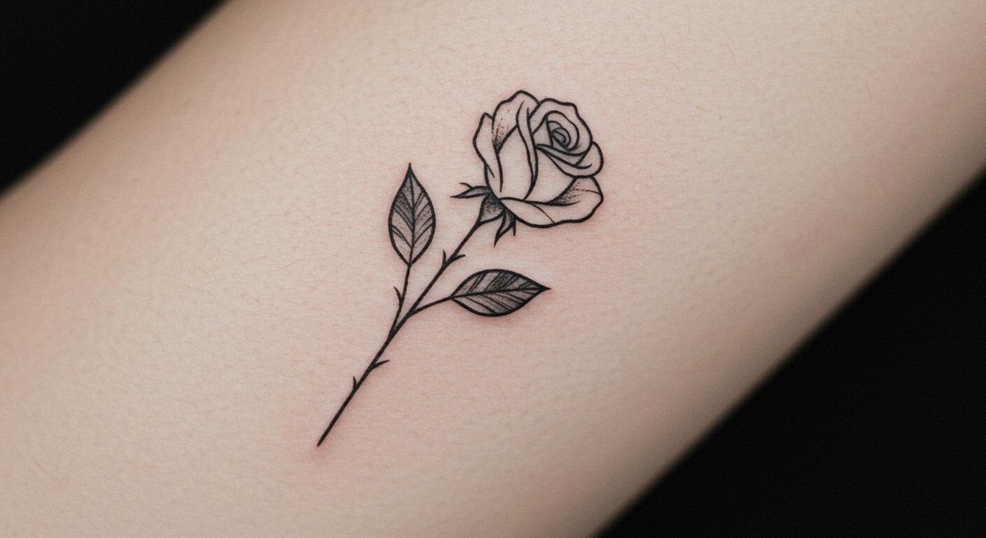 27 Stunning Minimalist Rose Tattoo Ideas That Spark Confidence