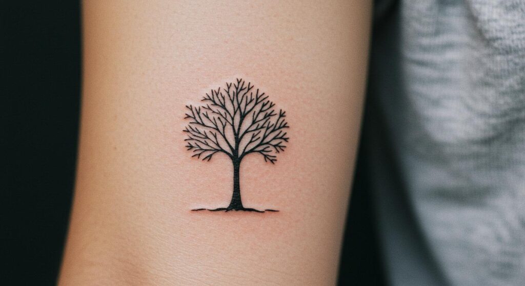 27 Stunning Minimalist Tree Tattoo Ideas to Spark Creativity