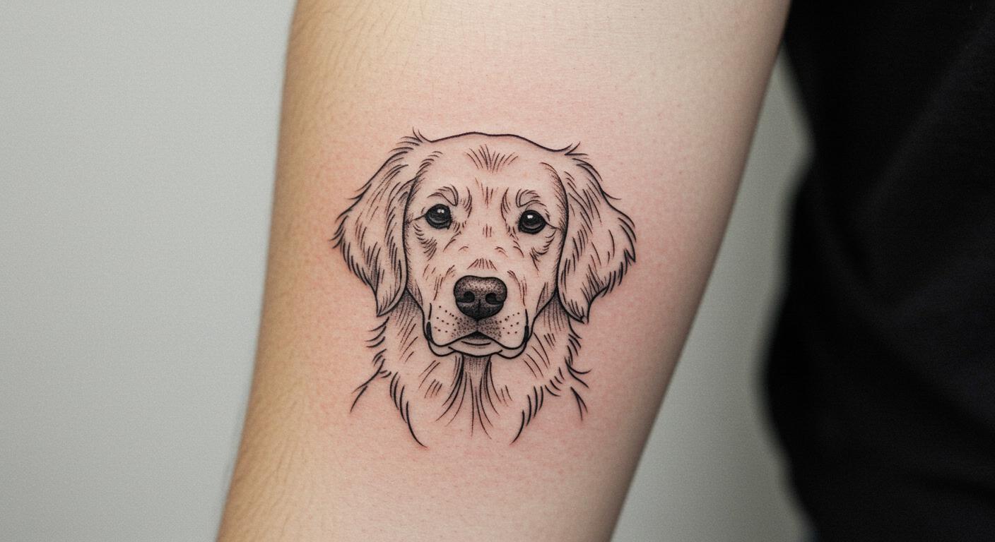 27 Stunning Golden Retriever Tattoo Ideas That Spark Joy