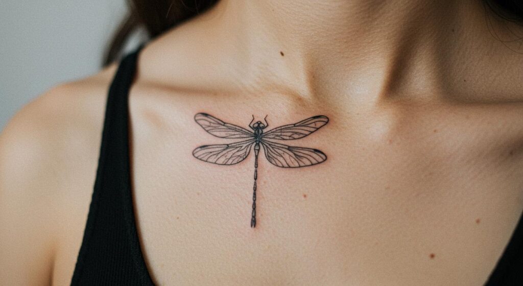 27 Stunning Minimalist Dragonfly Tattoo Ideas for Timeless Elegance