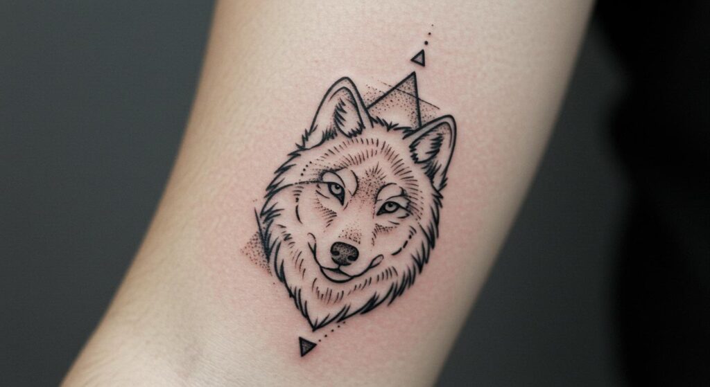 27 Striking Minimalist Wolf Tattoos That Elevate Style