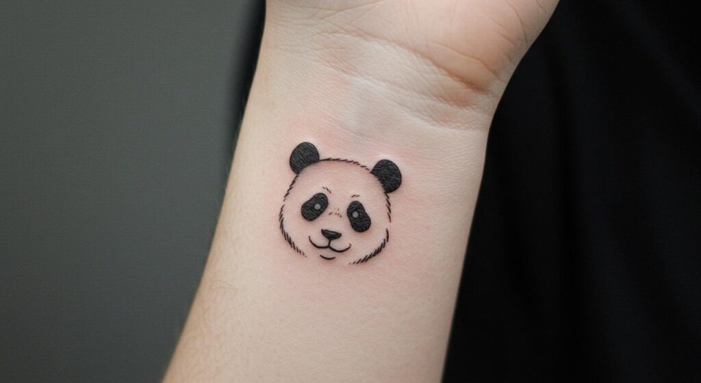 27 Striking Panda Minimalist Tattoo Ideas to Inspire You