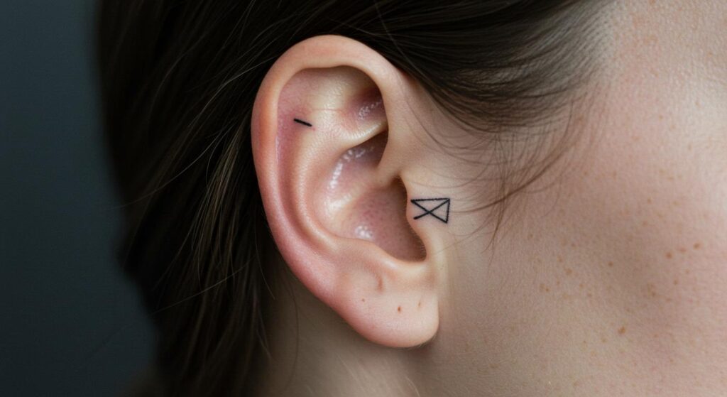 27 Striking Minimalist Tattoo Behind Ear Ideas for Confidence