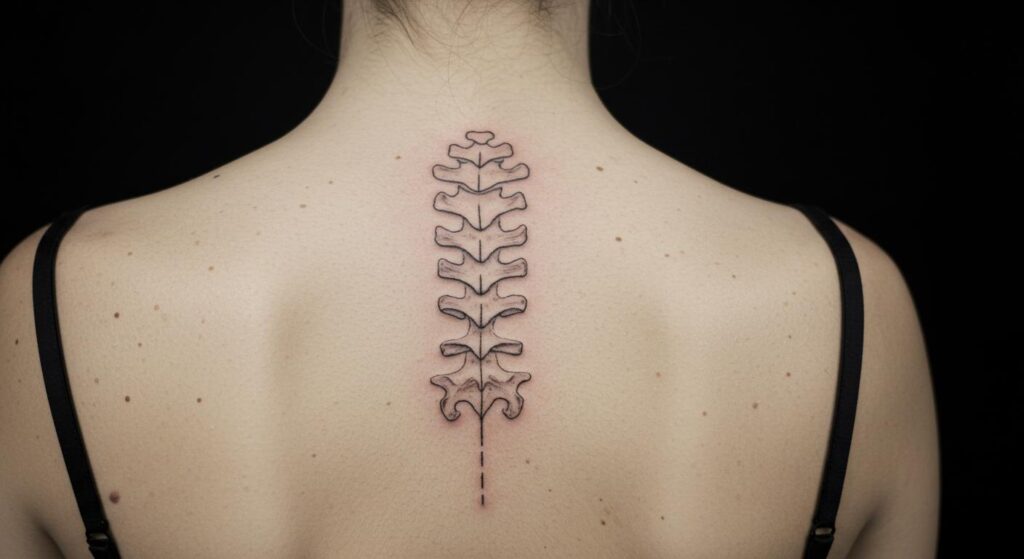 27 Stunning Minimalist Spine Tattoo Ideas for Timeless Elegance