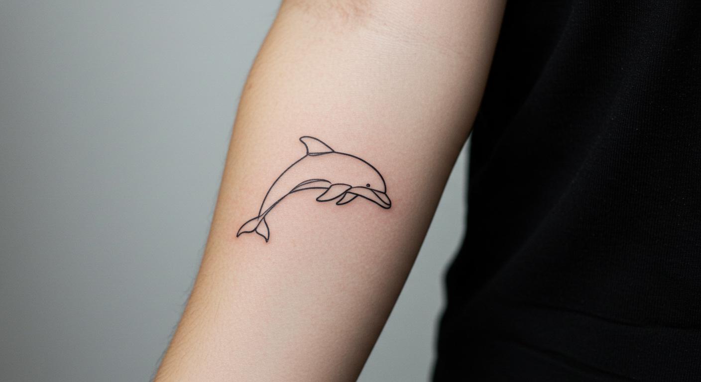 27 Stunning Minimalist Dolphin Tattoo Ideas for Timeless Style