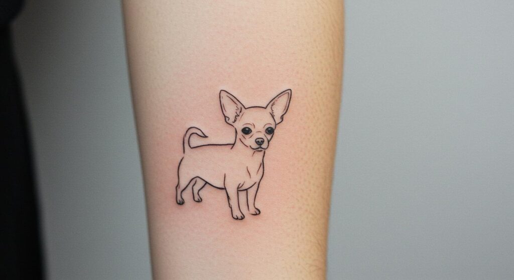 27 Stunning Chihuahua Tattoo Ideas â€” Timeless Minimalist Flair