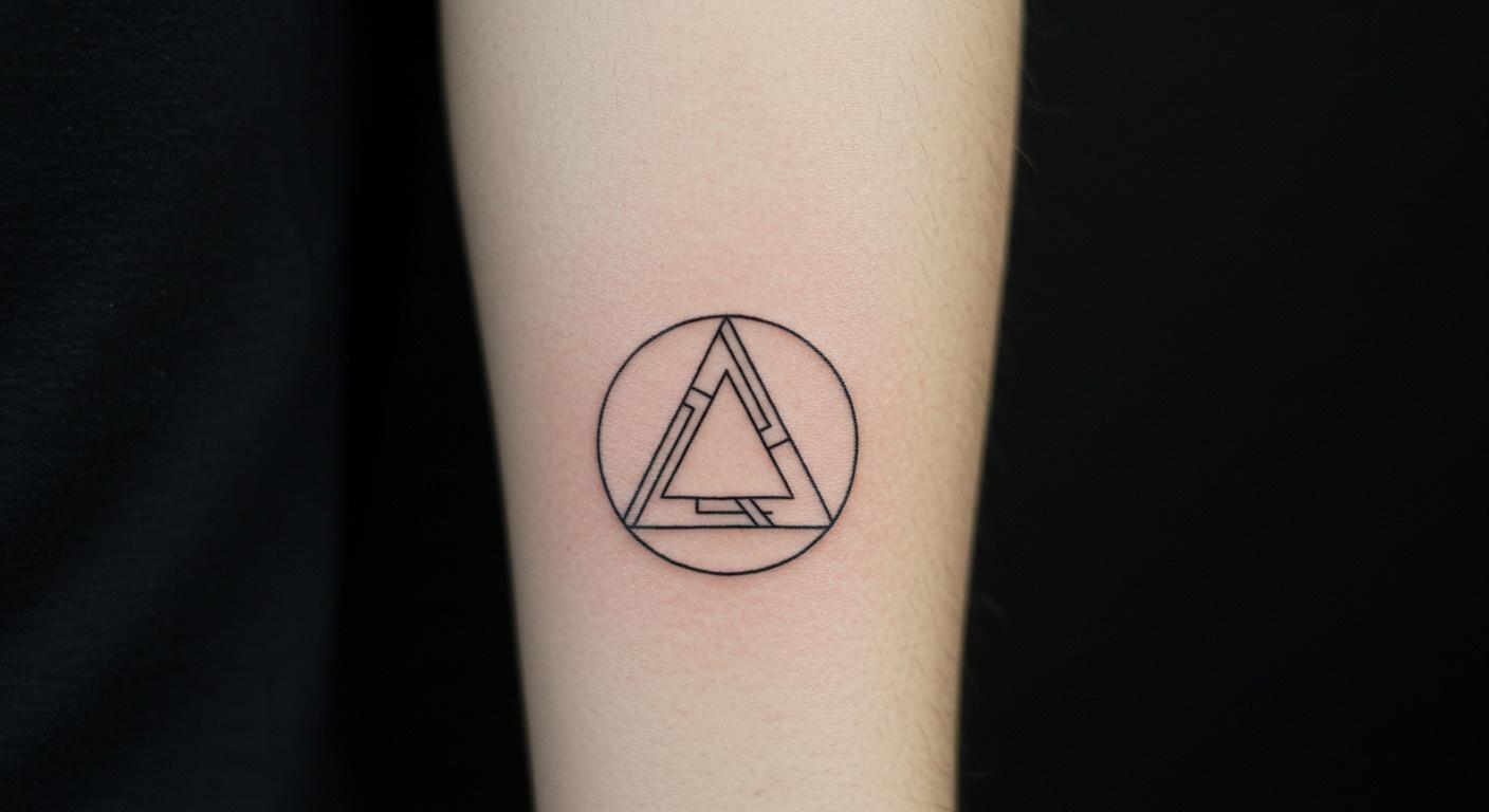 27 Striking Minimalist Geometric Tattoo Ideas to Inspire You