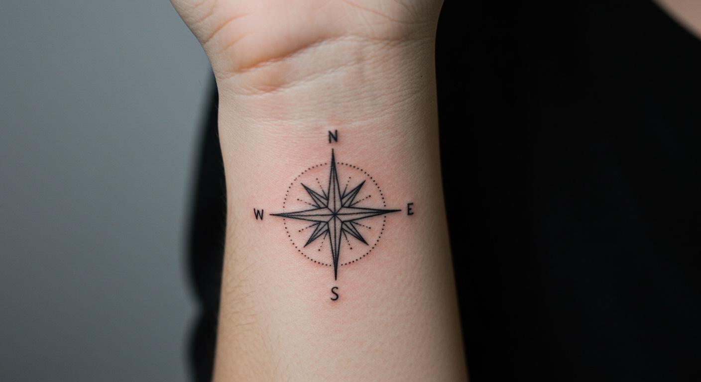 27 Sleek Minimalist Compass Tattoo Ideas to Inspire Wanderlust