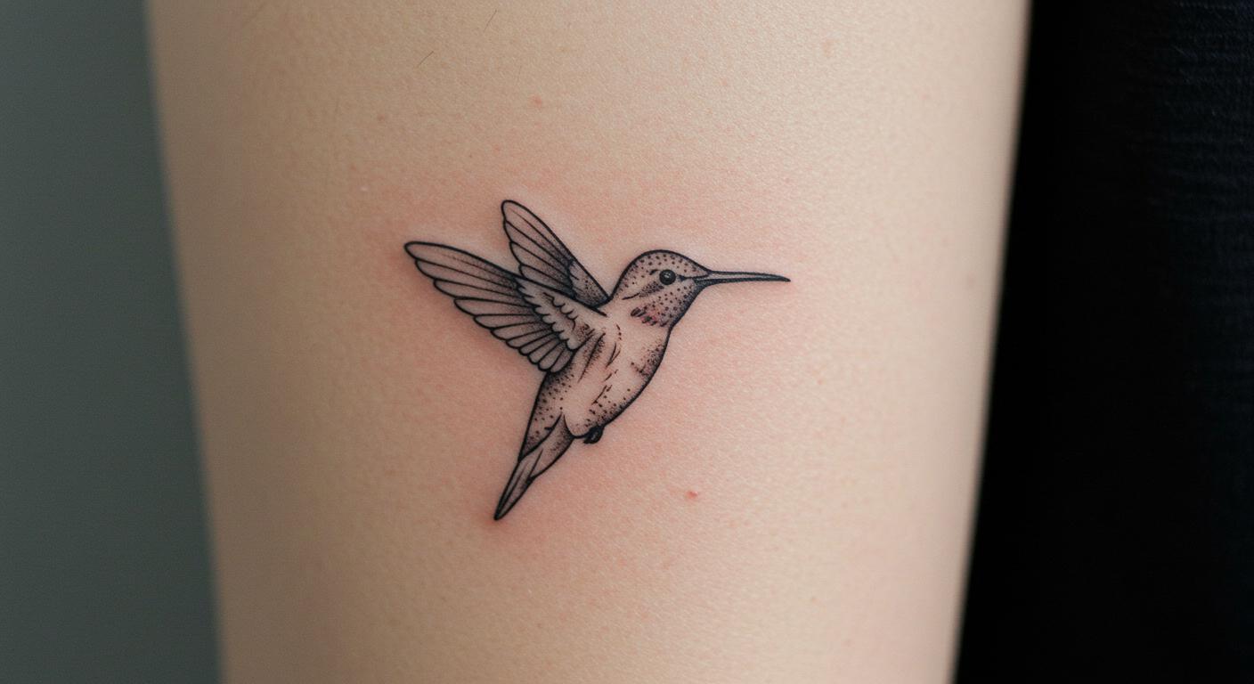 27 Stunning Minimalist Hummingbird Tattoos That Inspire Freedom