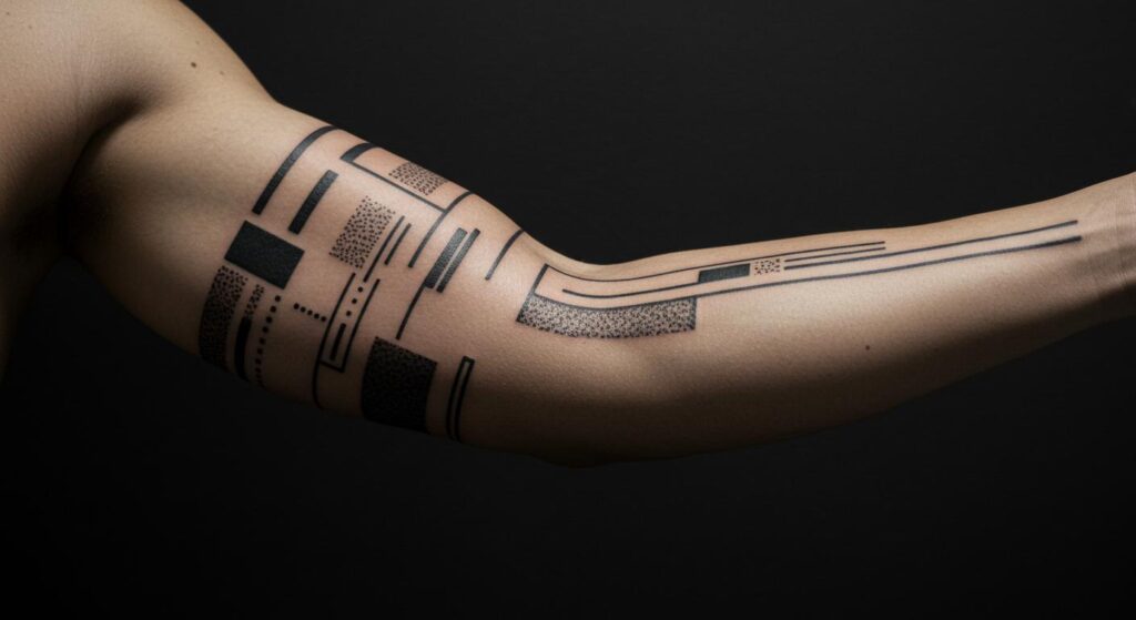 27 Bold Minimalist Tattoo Sleeve Ideas That Elevate Style