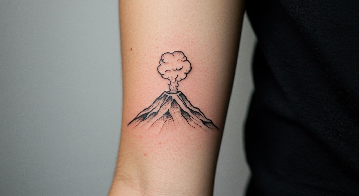 27 Striking Volcano Tattoo Ideas to Ignite Your Style