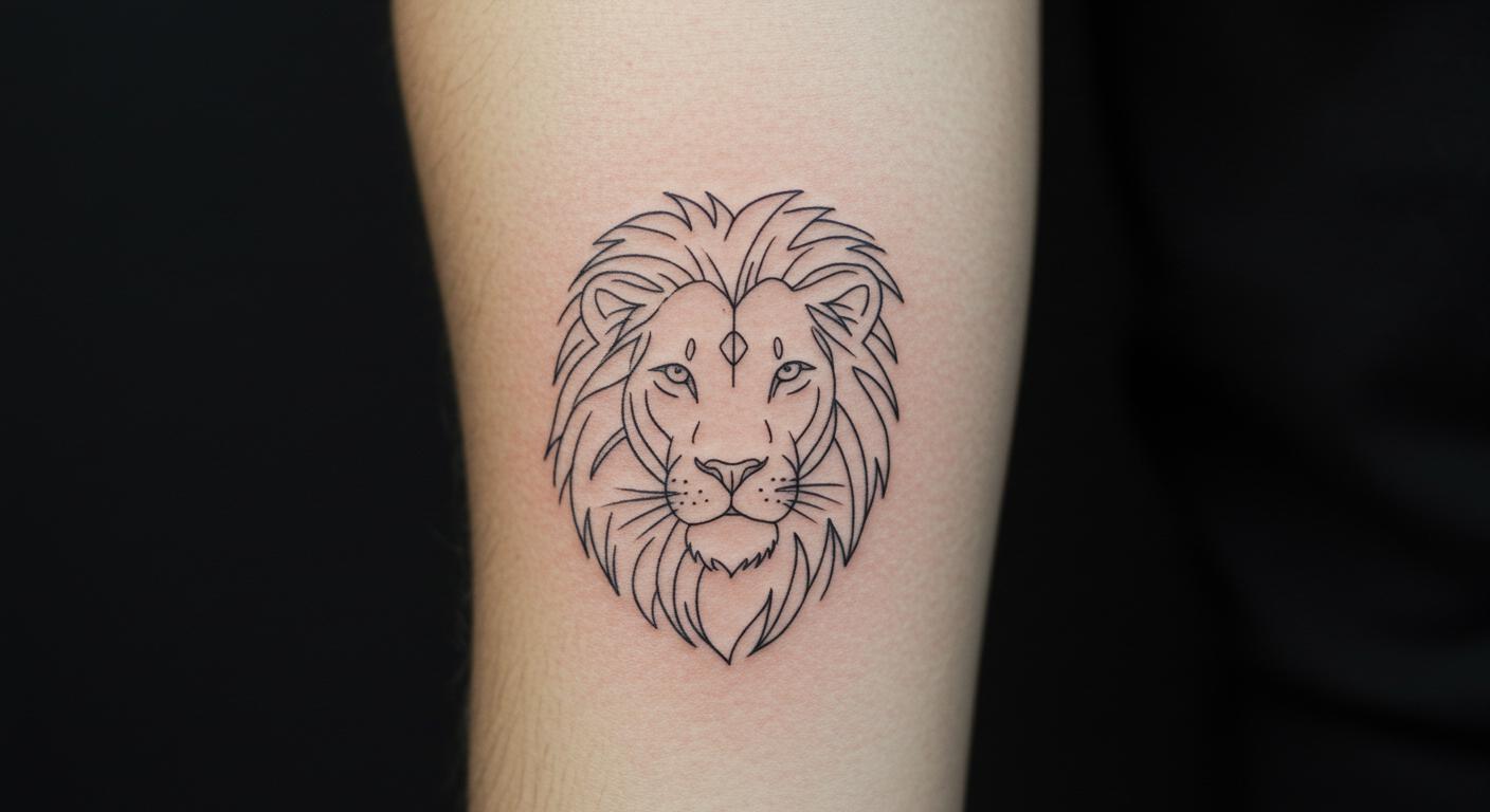 27 Bold Lion Minimalist Tattoos for Timeless Strength