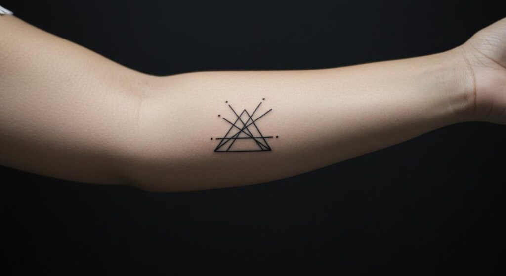 27 Striking Geometric Line Tattoos That Elevate Style