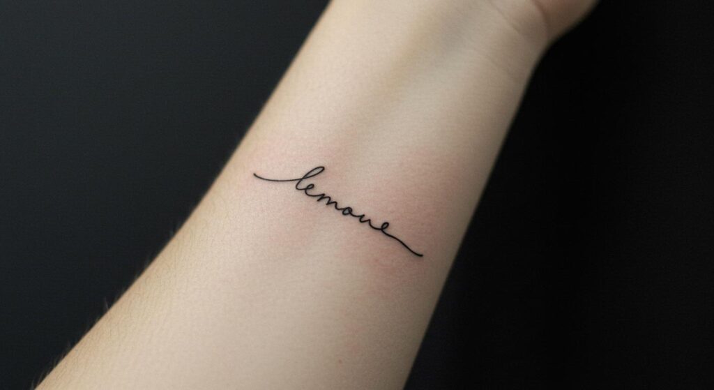 27 Essential Minimalist Tattoo Words to Spark Meaning
