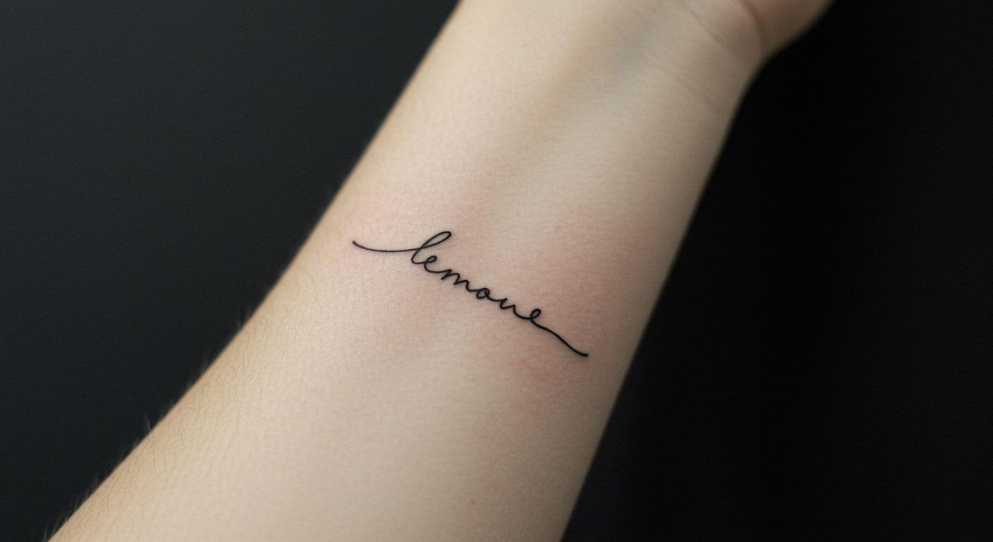 27 Essential Minimalist Tattoo Words to Spark Meaning
