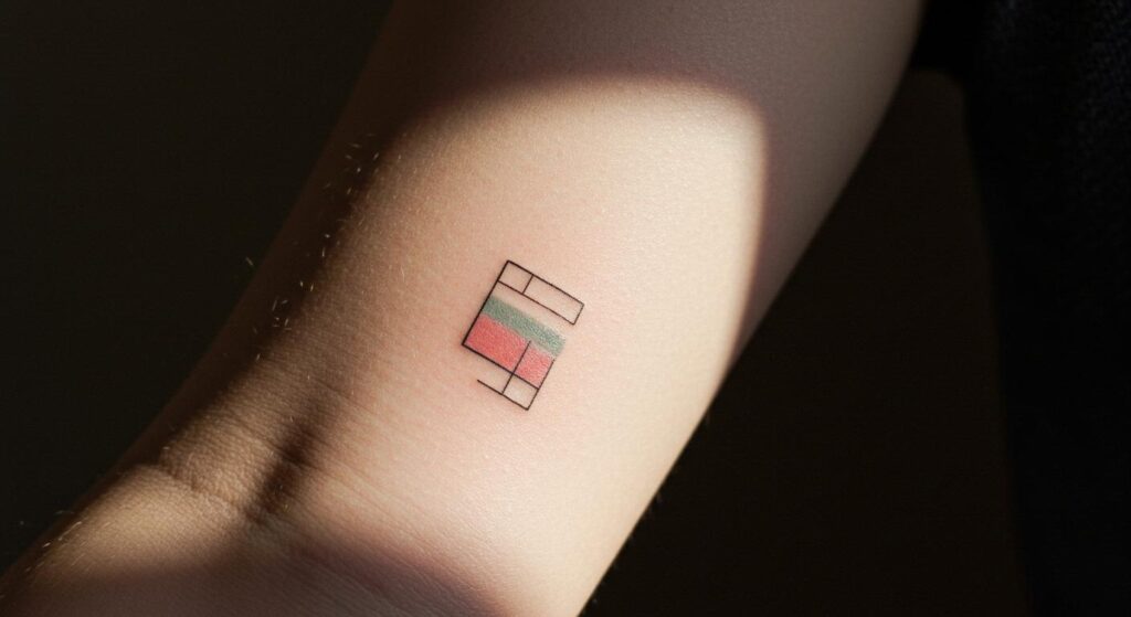 27 Striking Minimalist Colored Tattoo Ideas for Chic Expression
