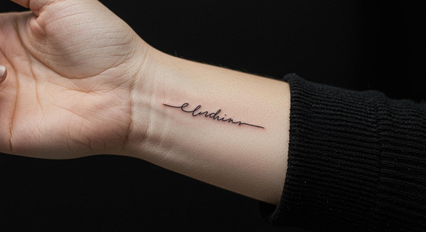 27 Stunning Minimalist Name Tattoo Ideas to Inspire You
