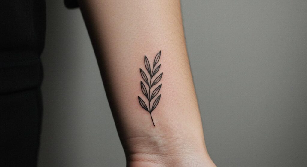 27 Striking Minimalist Plant Tattoo Ideas for Timeless Charm